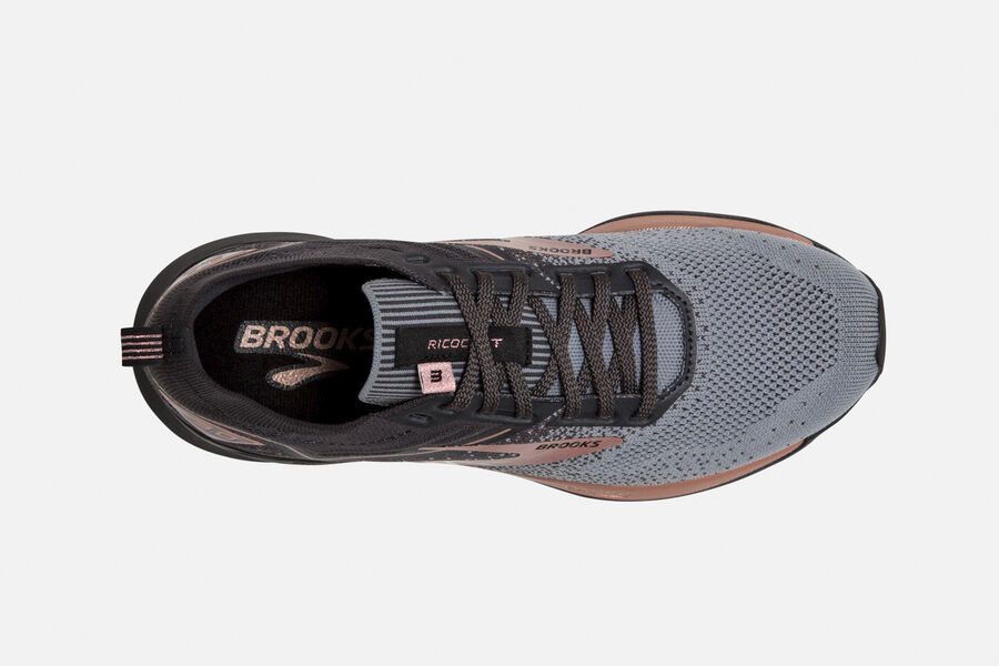 Brooks Ricochet 3 Road Running Shoes - Womens - Dark Grey/Pink - GQ1498027